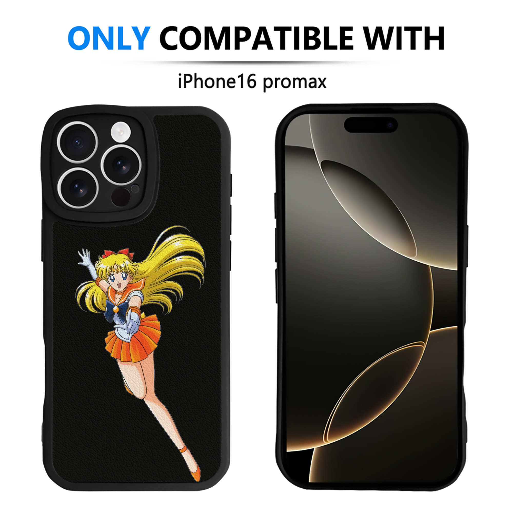 （画像用） 美少女戦士セーラームーン 愛野 美奈子 あいの みなこ Sailor Moon Aino Minako 【iPhone 16シリーズ対応】シリコンスマホケース（レザー調） 材質：シリコン